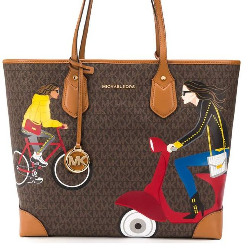 RARE MICHAEL KORS EVA JET SET GIRLS TRAVEL TOTE